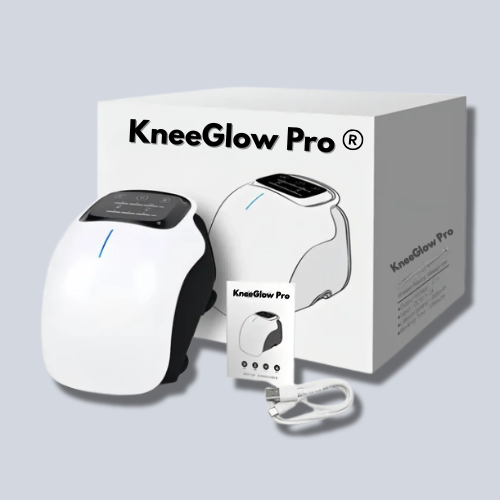 KneeGlow Pro™ – 3-in-1 Schmerzfrei-Therapie mit Wärme, Rotlicht & Vibration