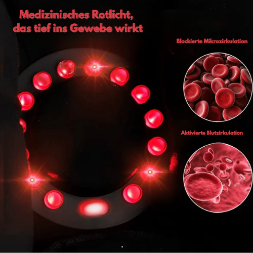 KneeGlow Pro™ – 3-in-1 Schmerzfrei-Therapie mit Wärme, Rotlicht & Vibration