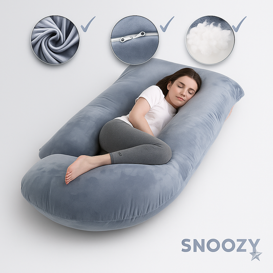 Snoozy – Dein weiches Nest für erholsamen Schlaf in der Schwangerschaft“